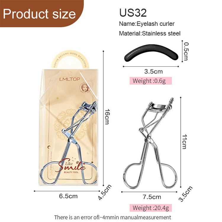 High Quality Eye Lash Curler Kit Eyelash Curling Makeup Tool Portable Stainless Steel Beauty Eyelash Curler for Lashes CurlsUS32 High Quality Eye Lash Curler Kit Eyelash Curling Makeup Tool Portable Stainless Steel Beauty Eyelash Curler for Lashes CurlsUS32