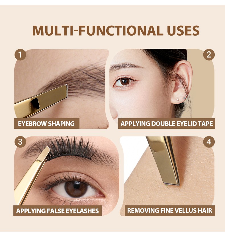 Wholesale Stainless Steel Makeup Fiber Tip Lash Tweezers Volume Lash Tweezers 90 Degree Tweezers for Eyelash Extension US33