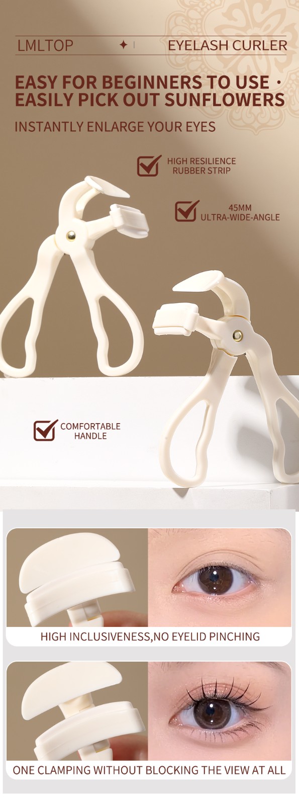 High Quality Eye Lash Curler Kit Eyelash Curling Makeup Tool Portable Stainless Steel Beauty Eyelash Curler for Lashes Curls US31 High Quality Eye Lash Curler Kit Eyelash Curling Makeup Tool Portable Stainless Steel Beauty Eyelash Curler for Lashes Curls US31