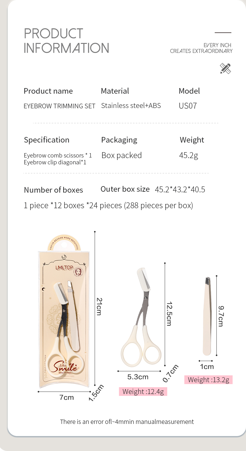 High Quality Small Embroidery Thread Trimming Stainless Steel Beauty Scissors Straight Nose Hair Beard Trimming Wholesale US07 High Quality Small Embroidery Thread Trimming Stainless Steel Beauty Scissors Straight Nose Hair Beard Trimming Wholesale US07