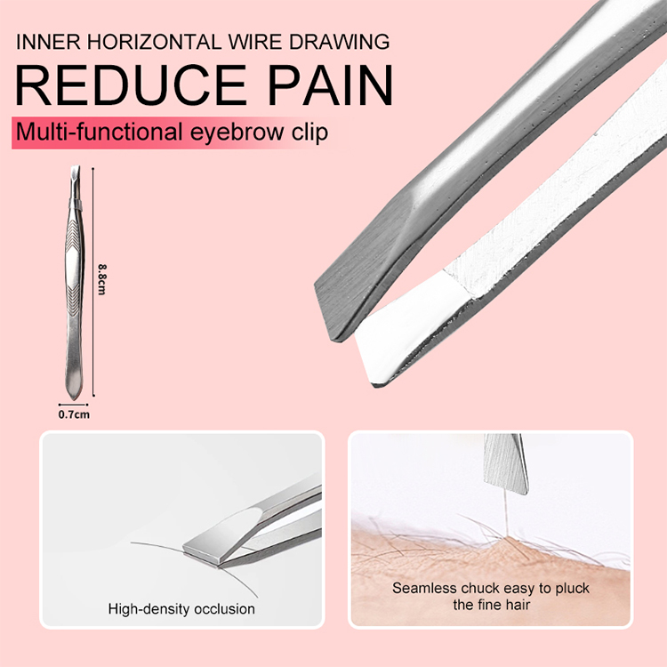 Wholesale Stainless Steel Makeup Fiber Tip Lash Tweezers Volume Lash Tweezers 90 Degree Tweezers for Eyelash Extension JJF45
