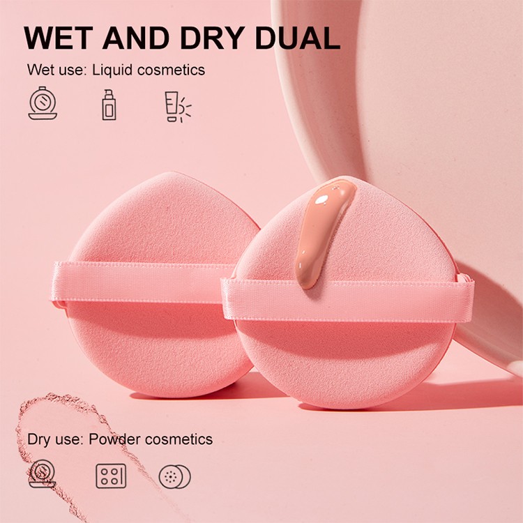 Soft Waterdrop Air Cushion Foundation Powder Puff Makeup Sponge for Beauty Latex Free Makeup JJF49