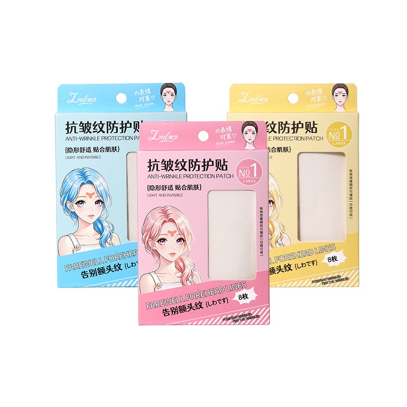 New Anti Wrinkle Face Lifting Patches Tapes Kit PE Skin-Friendly Breathable Firming Facial Lift Skin Care Forehead Strips Y024