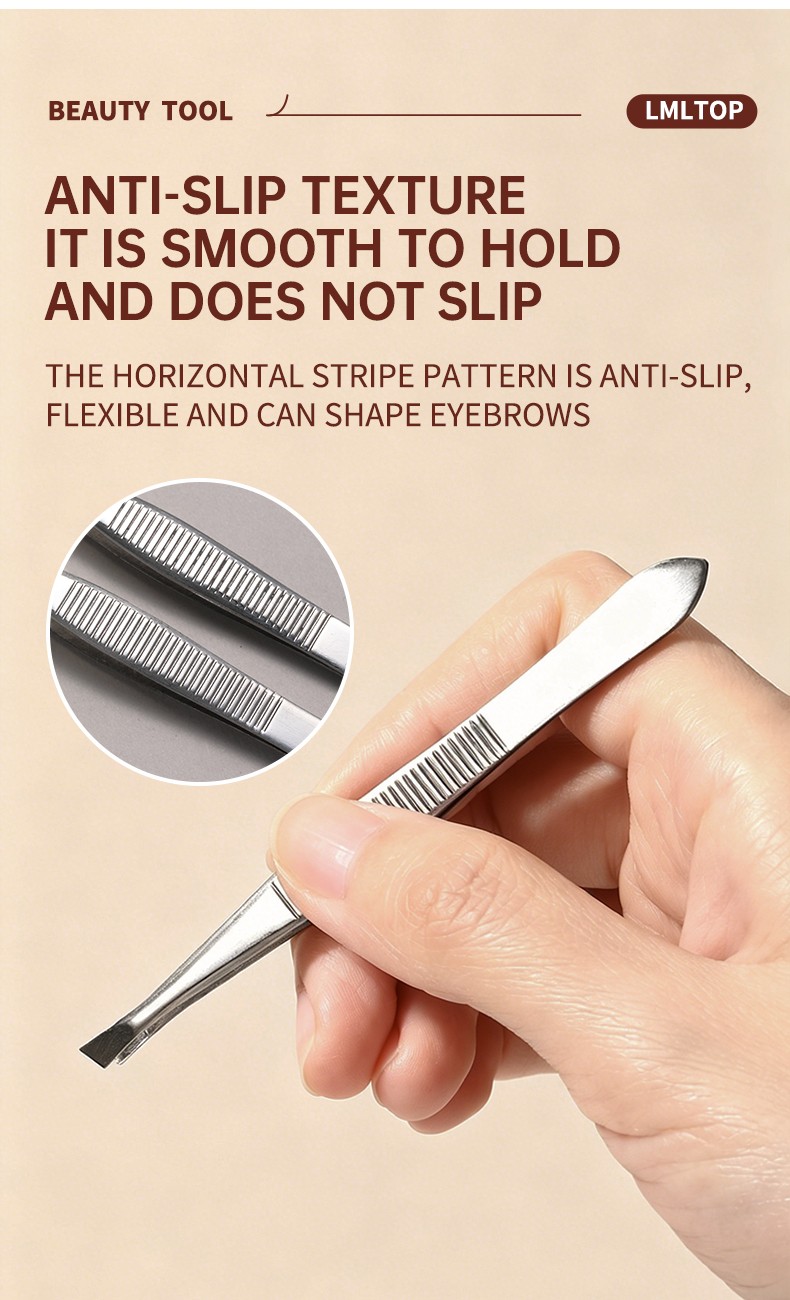 LMLTOP Eyebrow Razor Stainless steel Beauty Scissors Comb Set Tweezers Kit for Precise Shaping US14