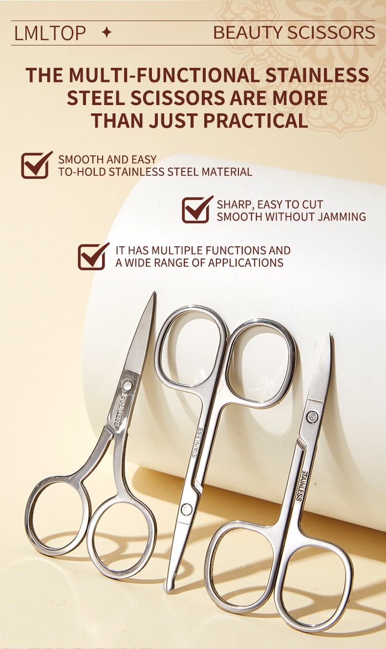High Quality Portable Multi-functional Eyebrow Scissors Beauty Cuticle Stainless Steel Manicure Finger Nail Barber Scissor US36 High Quality Portable Multi-functional Eyebrow Scissors Beauty Cuticle Stainless Steel Manicure Finger Nail Barber Scissor US36