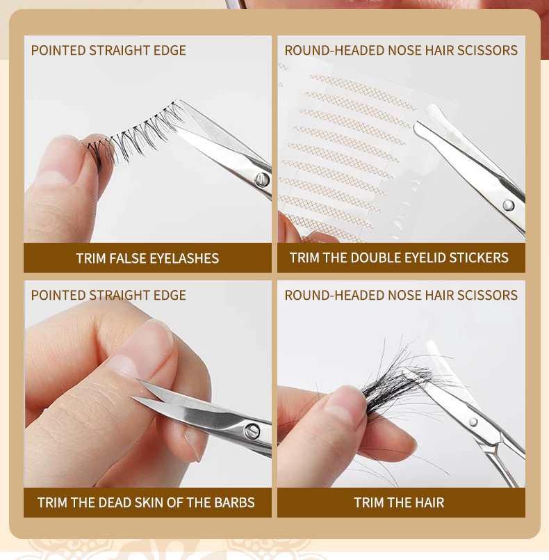 High Quality Portable Multi-functional Eyebrow Scissors Beauty Cuticle Stainless Steel Manicure Finger Nail Barber Scissor US36 High Quality Portable Multi-functional Eyebrow Scissors Beauty Cuticle Stainless Steel Manicure Finger Nail Barber Scissor US36