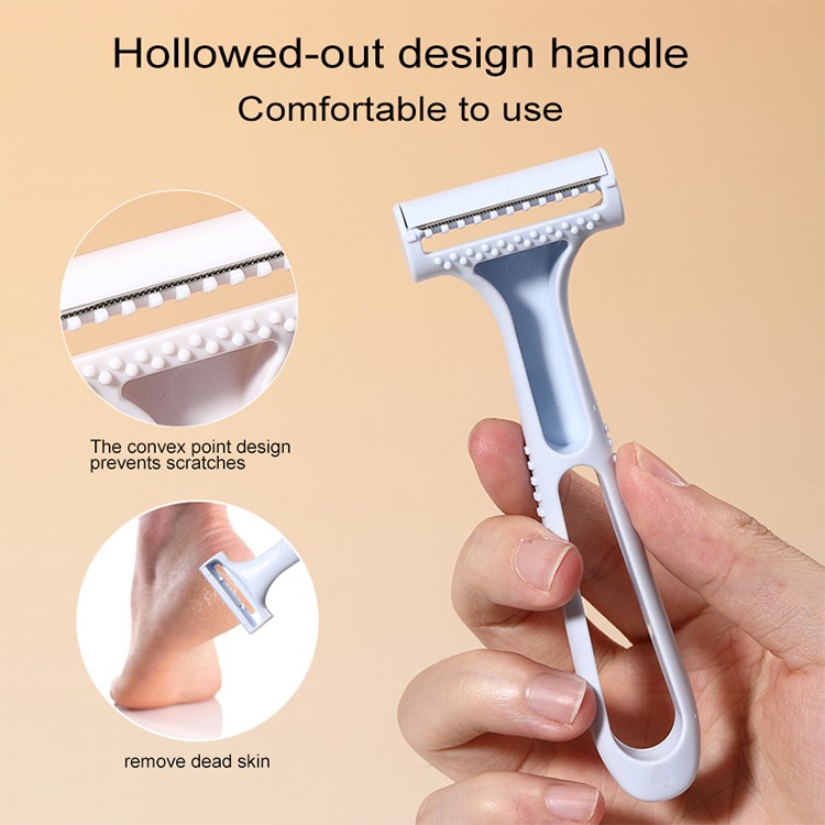 Women's Double Blade Razor Painless Shaver Smooth Body Face Hair Remover Skin-Friendly Beauty Tool SY361