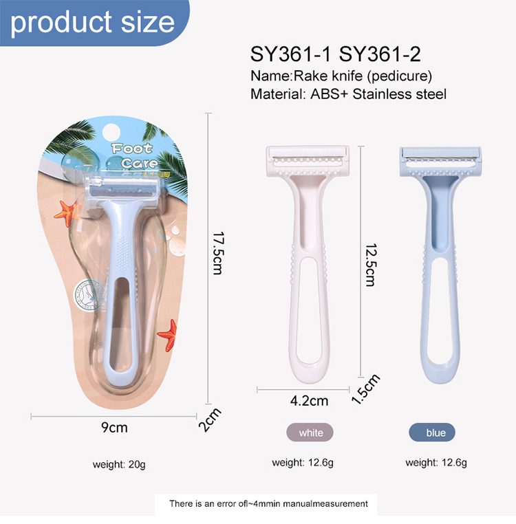 Women's Double Blade Razor Painless Shaver Smooth Body Face Hair Remover Skin-Friendly Beauty Tool SY361