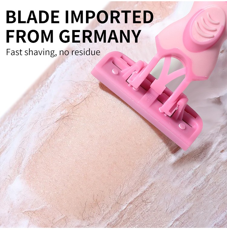 Women Razor Set T-Type With Protective Net Underarm Leg Hair Removal Shaver Female Stainless steel Blade Travel Kit SY310