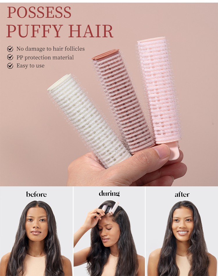 Silubi Hairdressing Diy Tools Nylon Hair Rollers Portable Hair Curler Hair Root Self Grip Salon Clip S906 Silubi Hairdressing Diy Tools Nylon Hair Rollers Portable Hair Curler Hair Root Self Grip Salon Clip S906