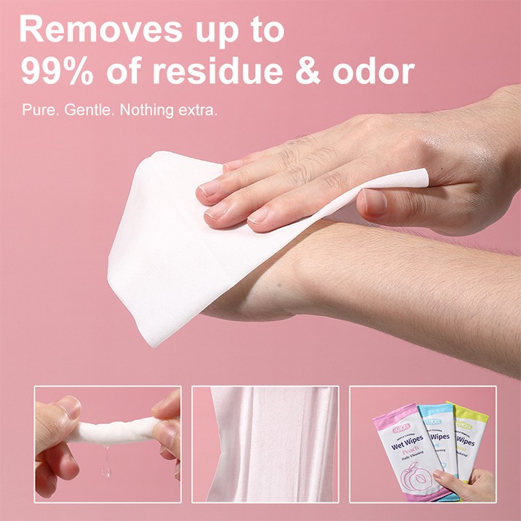 Travel-Size Wet Wipes Gentle Leak-Proof Lavender/Rose Disposable Feminine Cleaning Wipes for Daily Life On-the-Go Home Use UU13