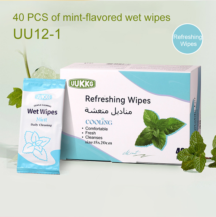 Travel-Size Wet Wipes Gentle Leak-Proof Lavender/Rose Disposable Feminine Cleaning Wipes for Daily Life On-the-Go Home Use UU13
