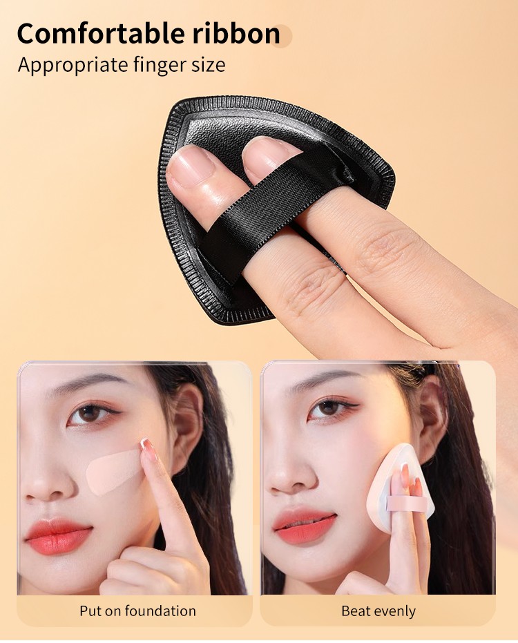 LMLTOP planet series round water drop shaped powder flocking puff face pure cotton makeup loose powder puff SY224