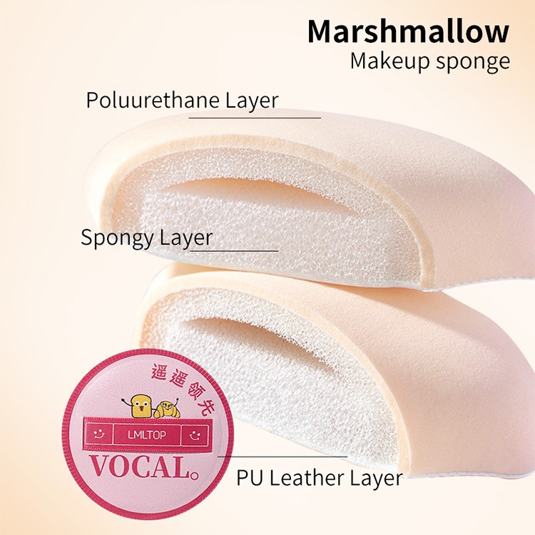 LMLTOP planet series round water drop shaped powder flocking puff face pure cotton makeup loose powder puff SY241