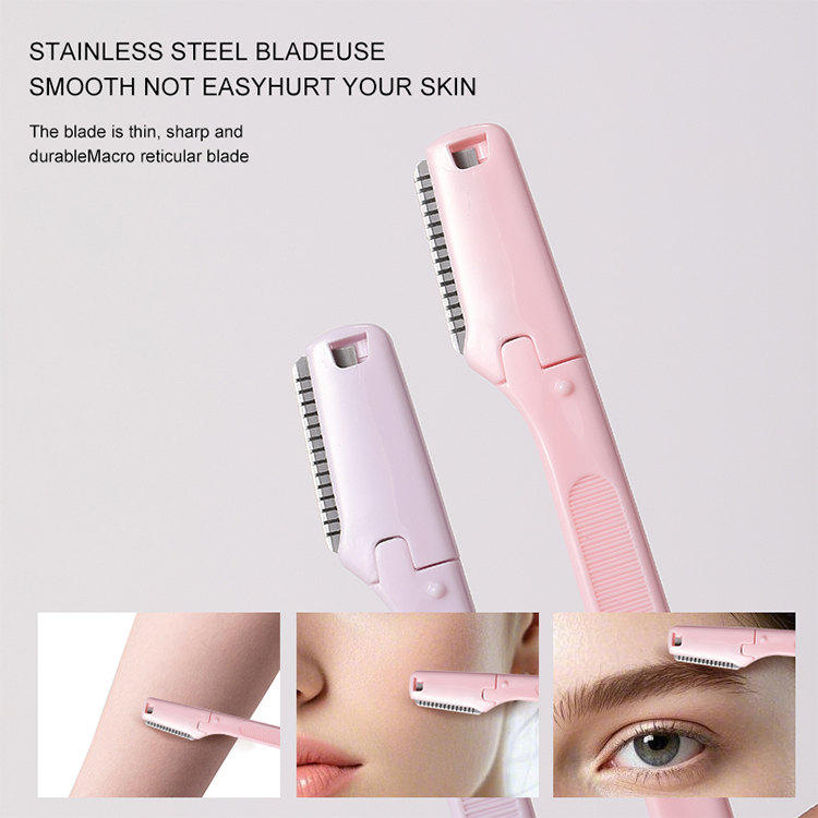 LMLTOP 3 in 1 Set Mini Stainless Steel Eyebrow Razor Scissor Lash Clip Nose