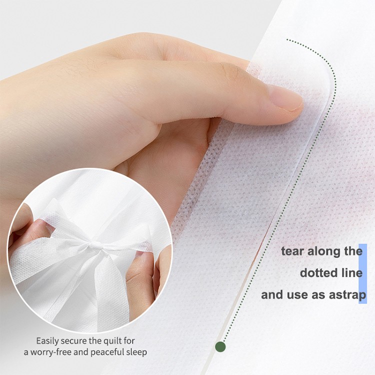 UUKKG Wholesale Disposable Single Bed Sheet Set Portable Travel Bedding with Pillow Cover, for Hotel