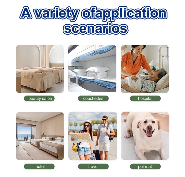 UUKKG Wholesale Disposable Single Bed Sheet Set Portable Travel Bedding with Pillow Cover, for Hotel