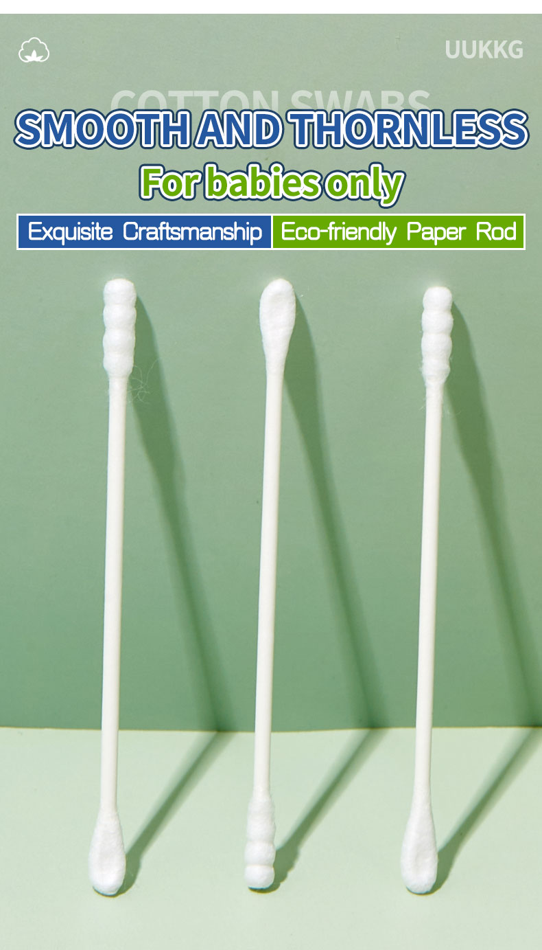 LMLTOP Chinese Manufacturer 100pcs 300pcs Double Headed Cotton Swab Plastic Containers Wood Sticks Cotton Buds WholesalesSY812