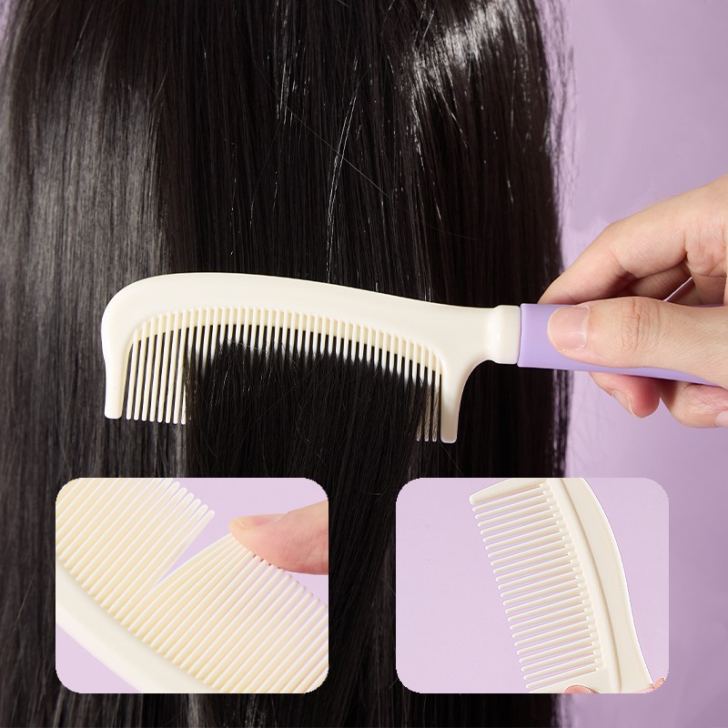 Wholesale Silicone Cartoon Handle Wide Tooth Hair Brush SY776-77 Cute Hair Comb for Straight Curly Hair Plastic Massager Comb sy777