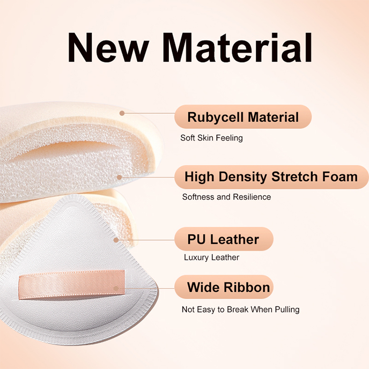 LMLTOP Natural Latex-Free Makeup Sponge Triangle Shape Marshmallow Beauty Puff Dry Wet Cosmetic Air Cushion JJF38