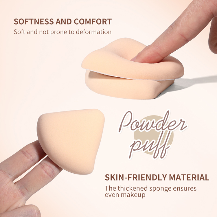 LMLTOP Natural Latex-Free Makeup Sponge Triangle Shape Marshmallow Beauty Puff Dry Wet Cosmetic Air Cushion JJF38