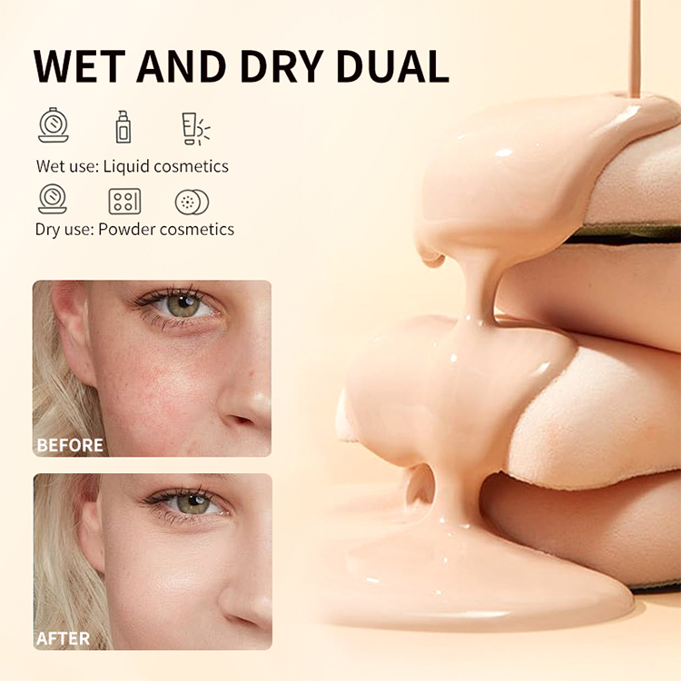 LMLTOP Natural Latex-Free Makeup Sponge Triangle Shape Marshmallow Beauty Puff Dry Wet Cosmetic Air Cushion JJF38