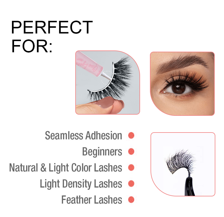 LMLTOP 3pcs Adhesive Full Strip Cluster Lash Glue LLT20 White Color Waterproof Eyelid Tape Glue Gel Eyelash Extensions