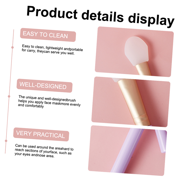 LMLTOP 2026 New Soft Silicone Face Mask Brush DIY Makeup Tools Facial Mud Mask Applicator Brush Beauty Tool