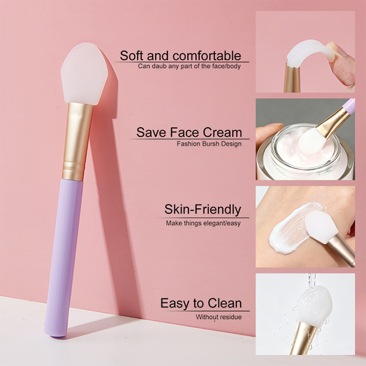 LMLTOP 2026 New Soft Silicone Face Mask Brush DIY Makeup Tools Facial Mud Mask Applicator Brush Beauty Tool