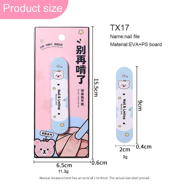 LMLTOP Professional Emery Nail File Double Side Rough Fine Sand Nail Buffer for Gel Nail Polishing for Beauty Salon Supermarket
