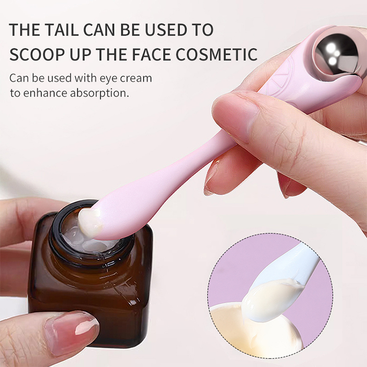 LMLTOP Wholesale Hot Cool Use Anti-Aging Face Ice Eye Facial Roller Massager SY548 Steel Roller Round Ball Plastic Eye Massage SY548