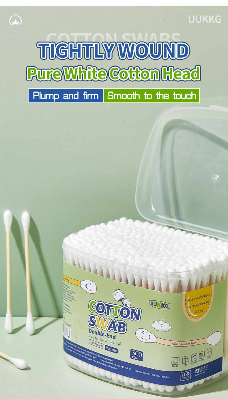 LMLTOPSY813 SY814 SY815 Chinese Manufacturer 100pcs 300pcs Double Headed Cotton Swab Plastic Containers Wood Sticks Cotton Buds Wholesales