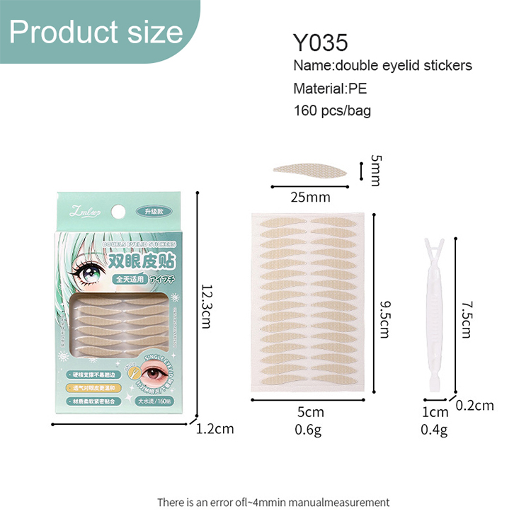 Natural Sticky Waterproof Lace Double Eyelid Tape Clear Stripe Big Eyes Invisible Double Eyelid Stickers Eye Lift Makeup Tool Y035 Natural Sticky Waterproof Lace Double Eyelid Tape Clear Stripe Big Eyes Invisible Double Eyelid Stickers Eye Lift Makeup Tool Y035