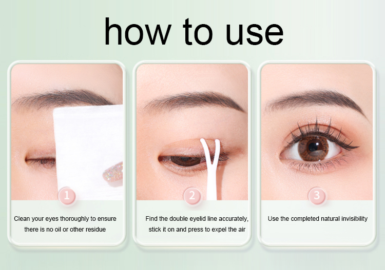 Natural Sticky Waterproof Lace Double Eyelid Tape Clear Stripe Big Eyes Invisible Double Eyelid Stickers Eye Lift Makeup Tool Y035 Natural Sticky Waterproof Lace Double Eyelid Tape Clear Stripe Big Eyes Invisible Double Eyelid Stickers Eye Lift Makeup Tool Y035