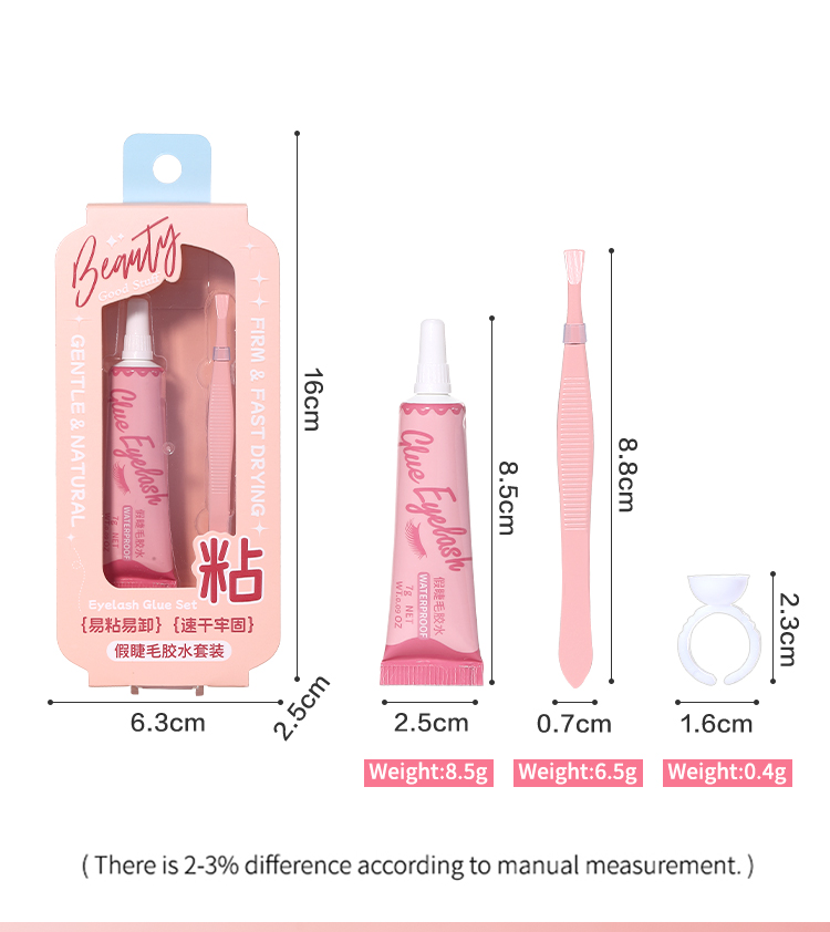 3pcs Waterproof White Color False Eyelash Glue Set Private Label Long Lasting Gel Lashes DIY Strip Full Strip Eyelash JJF53 3pcs Waterproof White Color False Eyelash Glue Set Private Label Long Lasting Gel Lashes DIY Strip Full Strip Eyelash JJF53