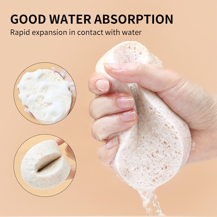 LMLTOP Hot selling Face Cleaning Sponge Eco Deep Cleansing Skin Renewal Reusable Compressed Cleansing Facial makeup Sponge B2064