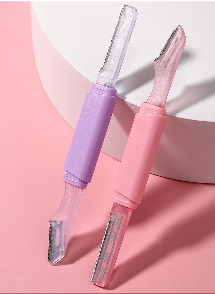 Facial Hair Removal Women Face Double End Eyebrow Razor Trimmer Custom Eyebrow Razor Hair Trimmer Shaper TX23