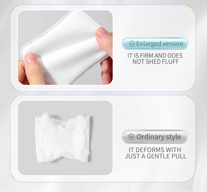 Wholesale Absorbent 100% Pure Cotton Facial Makeup Pads Makeup Remover Pads Cotton Cosmetic Face Pads for Beauty Skincare Care V23 V24 V25