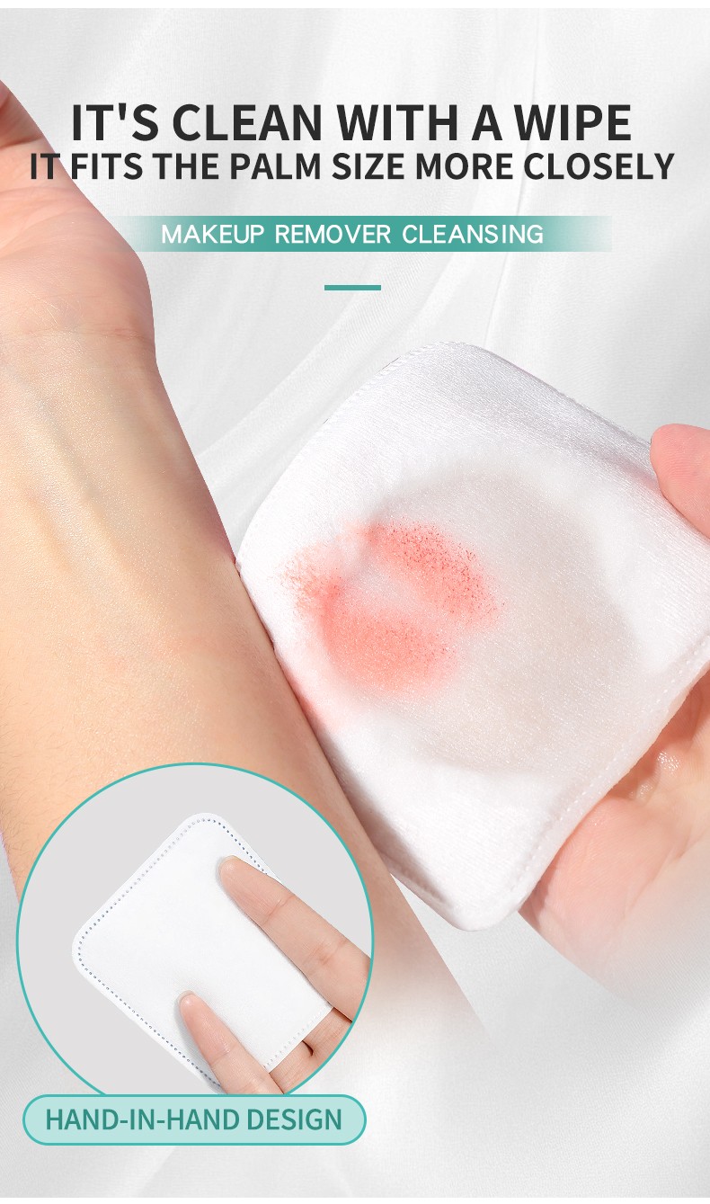 Wholesale Absorbent 100% Pure Cotton Facial Makeup Pads Makeup Remover Pads Cotton Cosmetic Face Pads for Beauty Skincare Care V23 V24 V25