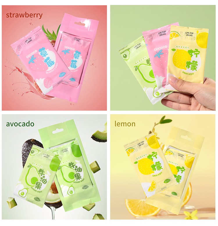 LMLTOP 10pcs/pack Travel Makeup Remover Wipes Makeup Tools Face Product Facial Deep Cleansing Non-woven Pockey Wipes Wet Wipes SY910 SY911 SY912