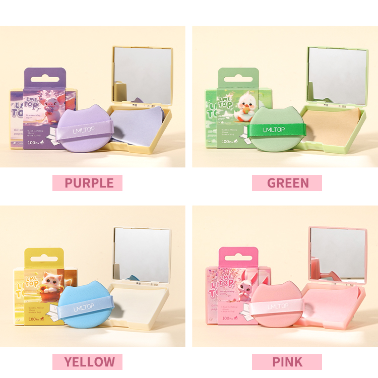 LMLTOP High Quality Smooth Blotting Oil Absorbing Sheets Oil Control Blotting Tissue Makeup Facial Skin Care Paper Y008