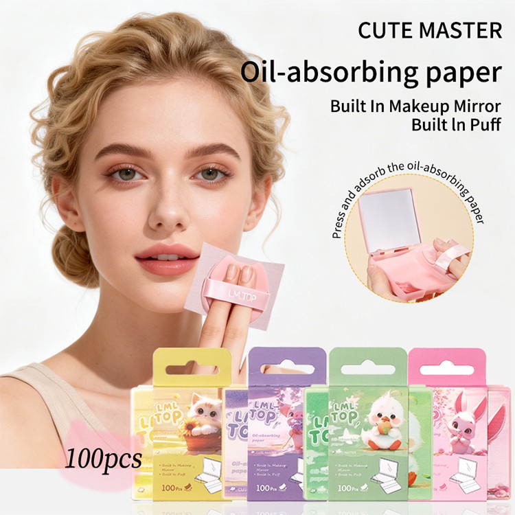 LMLTOP High Quality Smooth Blotting Oil Absorbing Sheets Oil Control Blotting Tissue Makeup Facial Skin Care Paper Y008