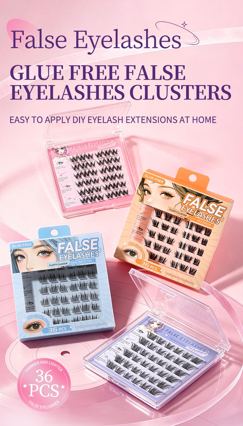 FREE shipping capped at US$20 arrow-logo LMLTOP Lash Clusters Kit Segmented self-adhesive eyelashes for Beginners Eyelash Clusters Kit Lashes Clusters Kit Cluster Lashes Y072