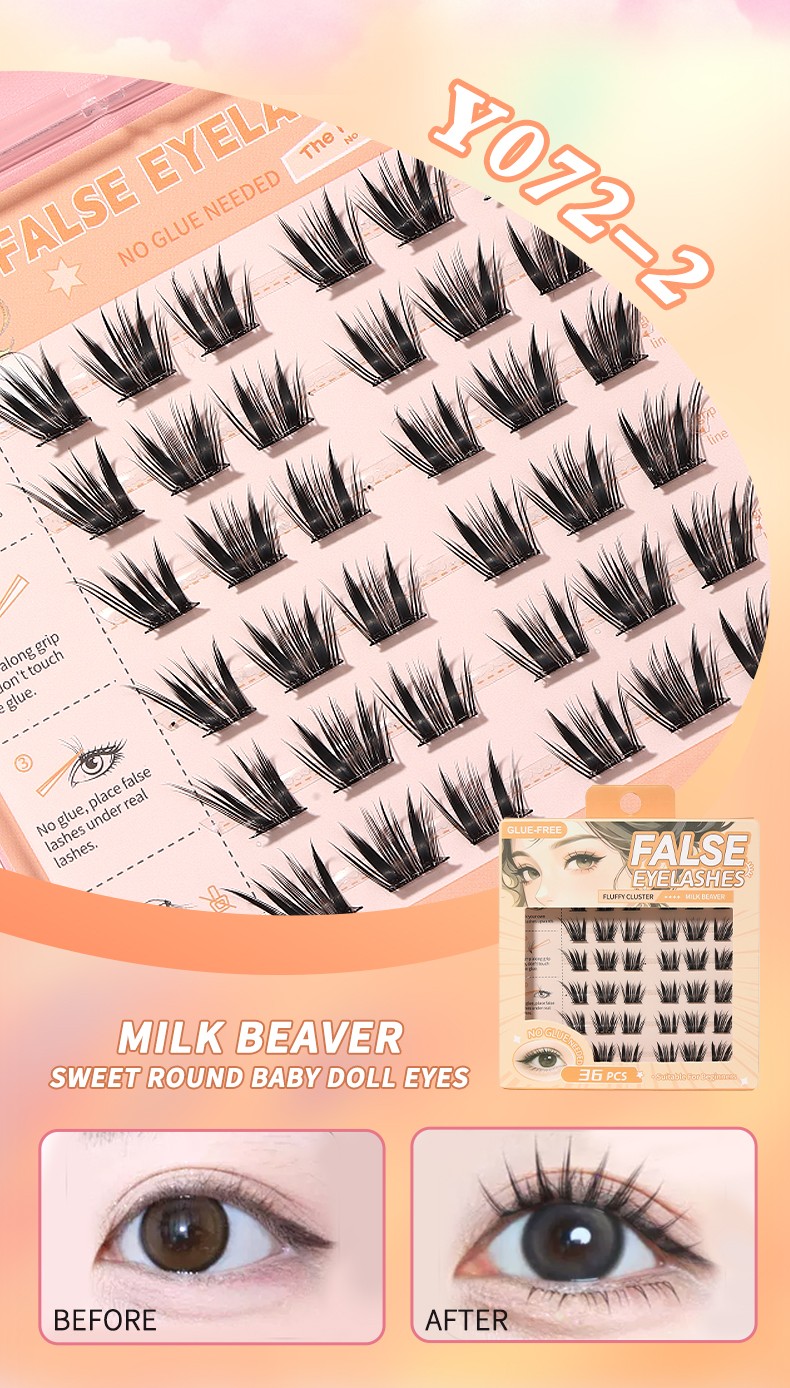 FREE shipping capped at US$20 arrow-logo LMLTOP Lash Clusters Kit Segmented self-adhesive eyelashes for Beginners Eyelash Clusters Kit Lashes Clusters Kit Cluster Lashes Y072