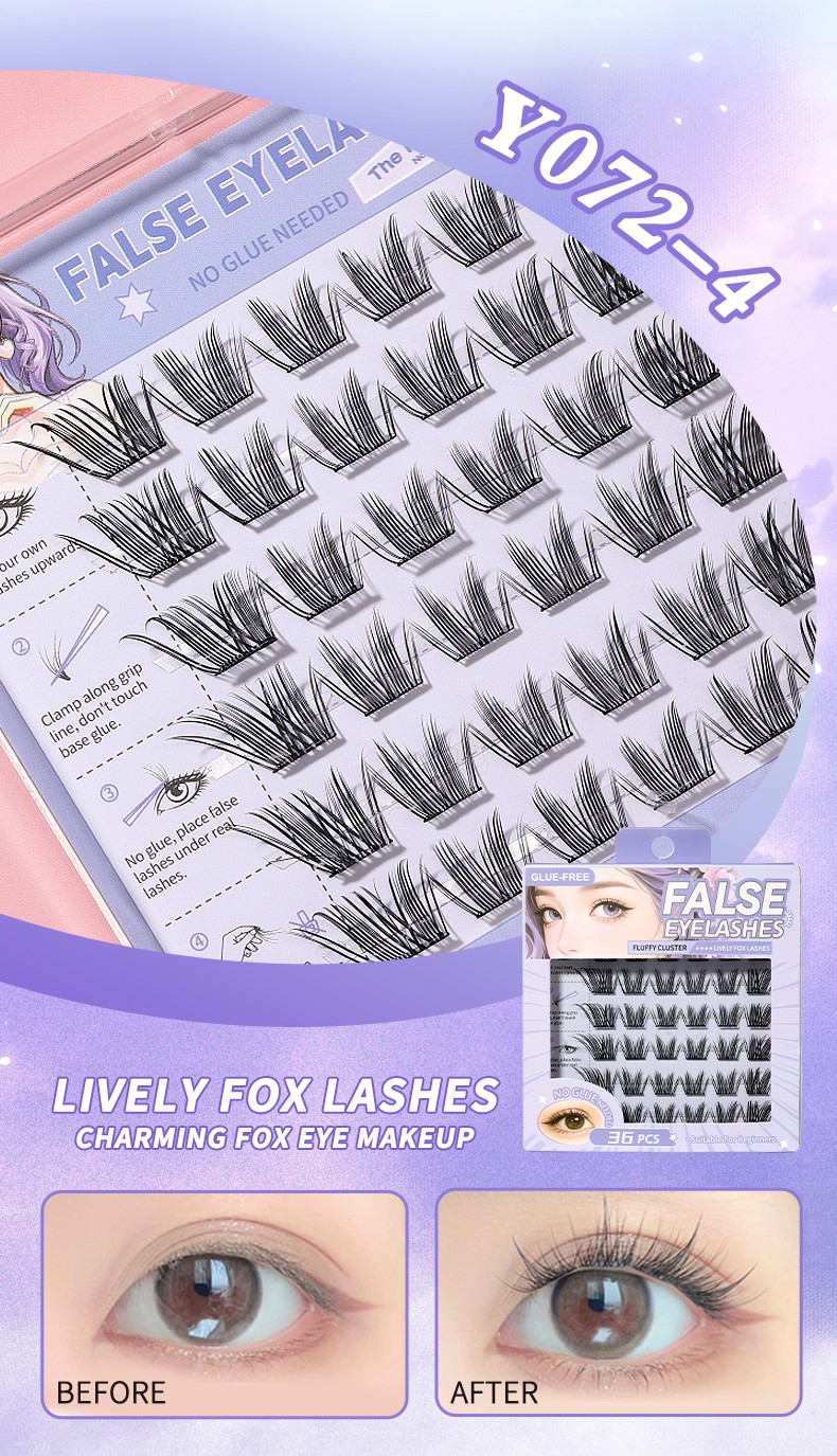 FREE shipping capped at US$20 arrow-logo LMLTOP Lash Clusters Kit Segmented self-adhesive eyelashes for Beginners Eyelash Clusters Kit Lashes Clusters Kit Cluster Lashes Y072