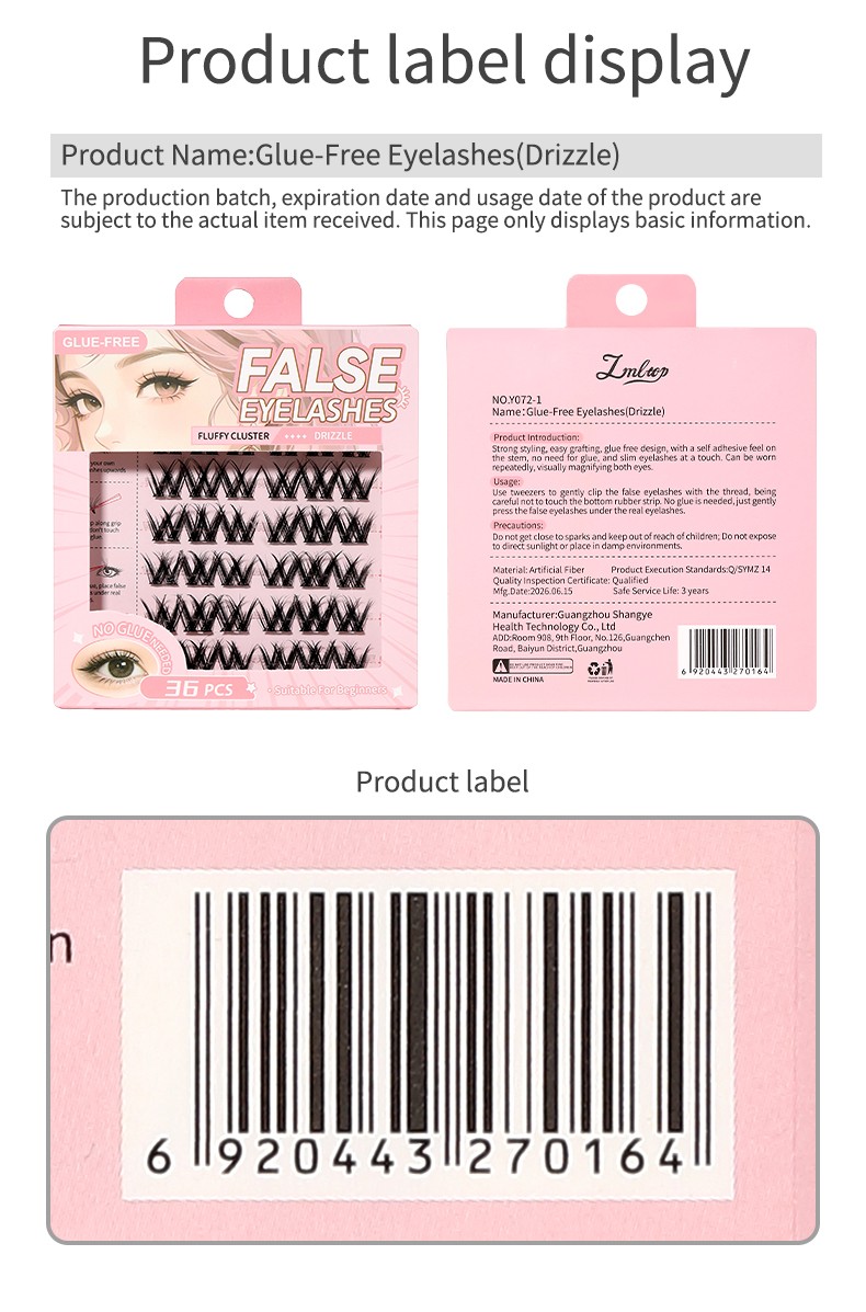 FREE shipping capped at US$20 arrow-logo LMLTOP Lash Clusters Kit Segmented self-adhesive eyelashes for Beginners Eyelash Clusters Kit Lashes Clusters Kit Cluster Lashes Y072