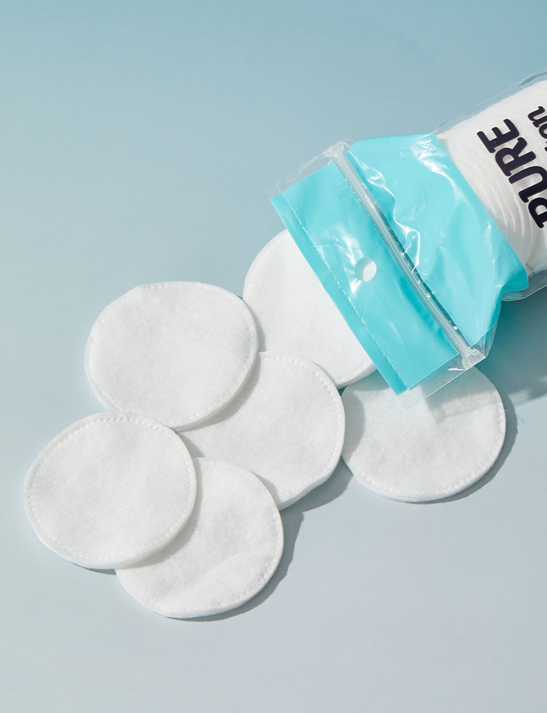 Wholesale Disposable Facial Cleansing 3 Layer High Quality Cotton Pads for Makeup Remover Skin Care Cosmetic V31