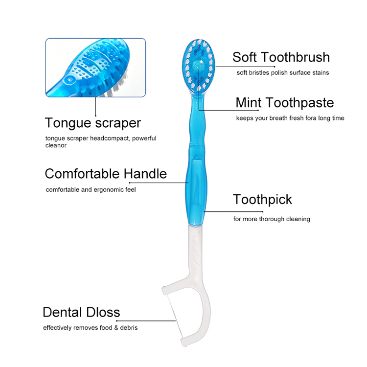 Hot Sale Burst Bead Toothbrush 12 Pcs Per Pack Custom Toothbrushes With Logo AS0149
