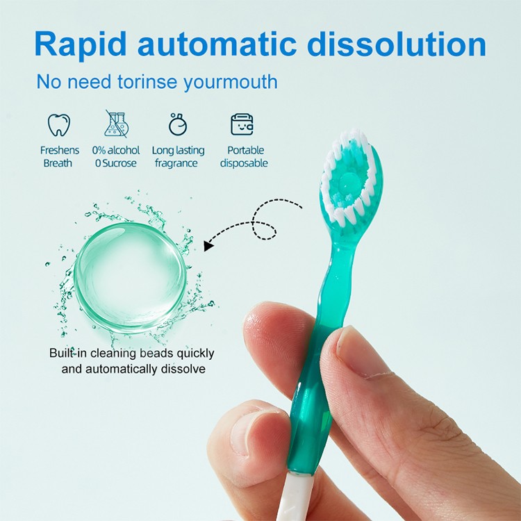 Hot Sale Burst Bead Toothbrush 12 Pcs Per Pack Custom Toothbrushes With Logo AS0149