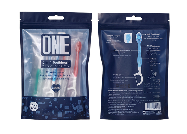 Hot Sale Burst Bead Toothbrush 12 Pcs Per Pack Custom Toothbrushes With Logo AS0149
